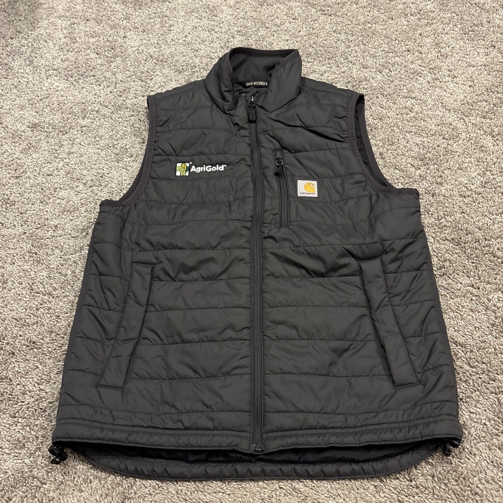 Carhartt Rain Defender Insulated Vest Men's MED Quilted Full Zip Puffer 102286